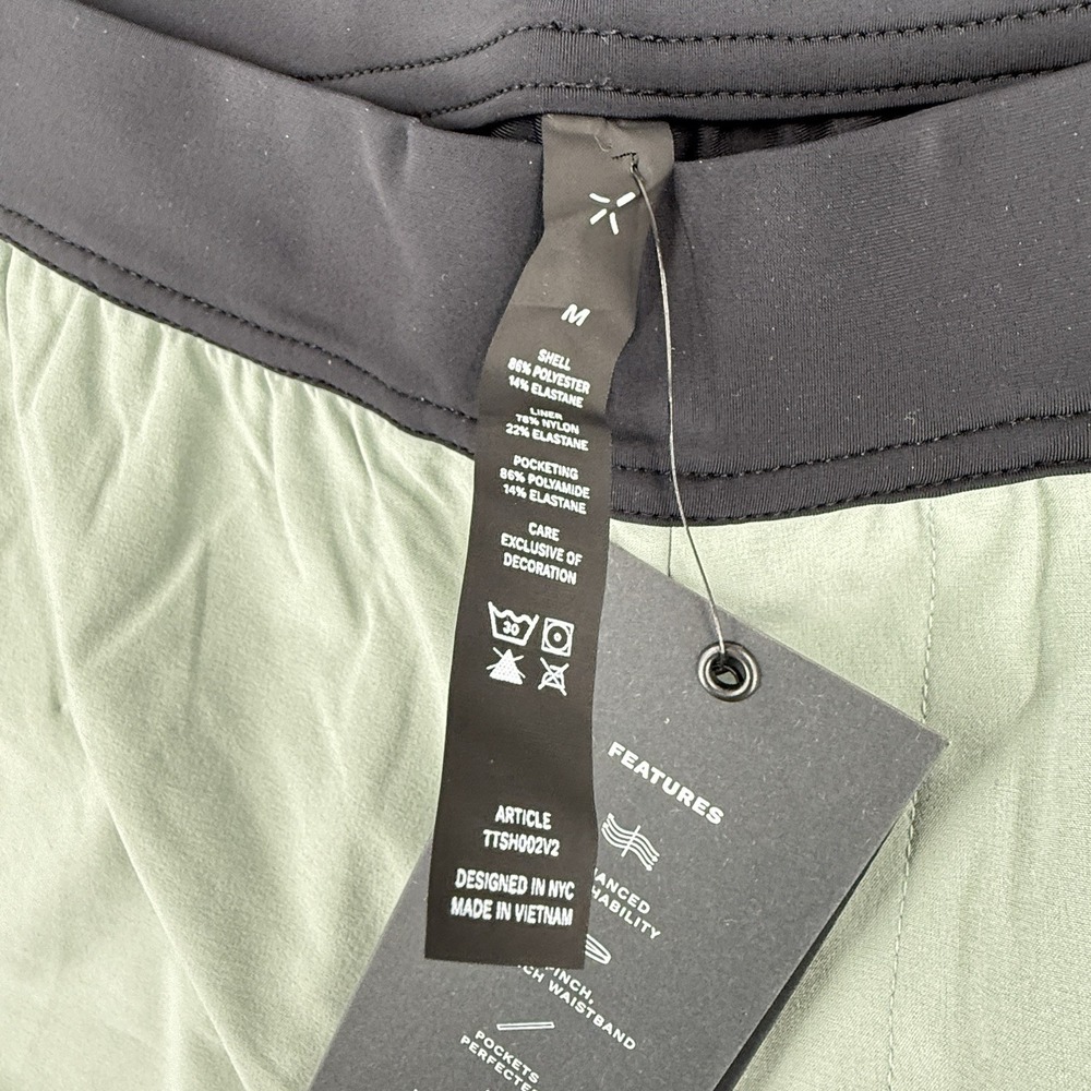 Ten Thousand Interval Short Mens M 7" Lined Sage Green NWT TTSH002V2 - Picture 3 of 9